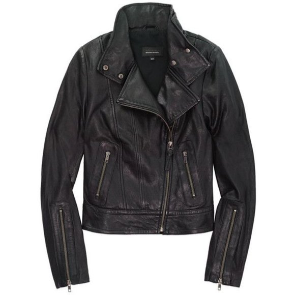 Mackage Kenya Leather Moto Jacket (XS) - $495 original, rare, soft! - Picture 2 of 6